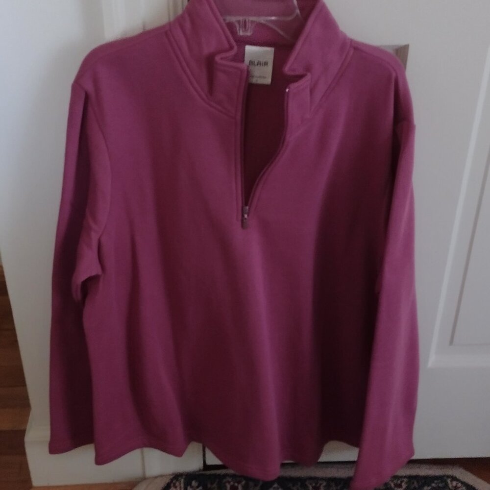Women's Top - 3/4 zip, mock neck, long sleeve